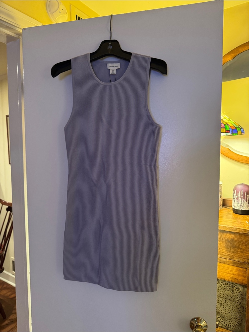 Calvin Klein Jeans Ribbed Knit Sheath dress. Size M NWT